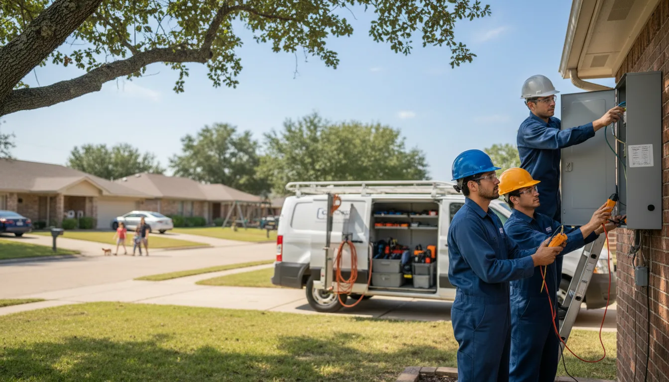 Certified electrician providing emergency electrical services in Yutan, NE